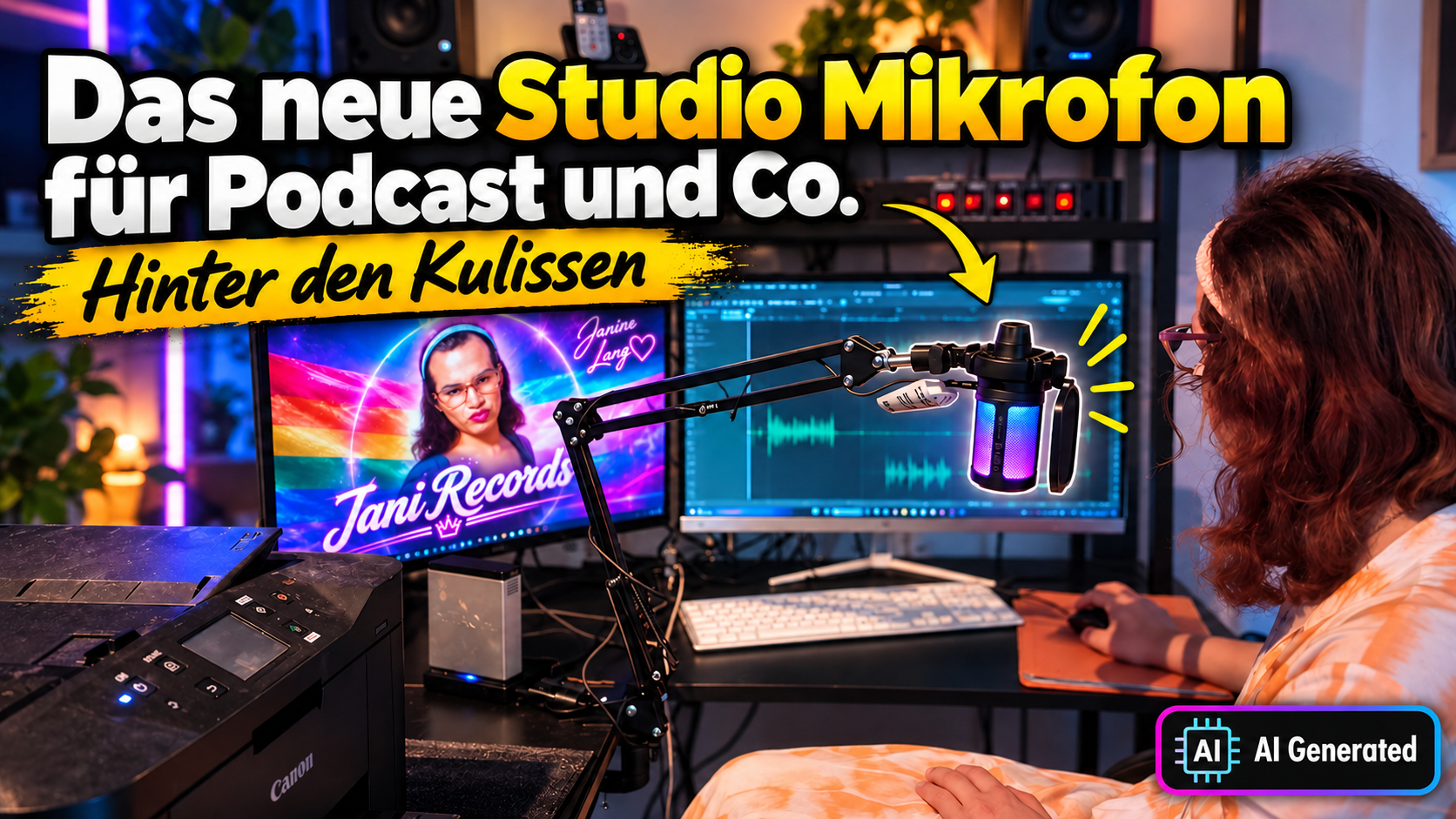 Das neue Studio-Mikrofon für Podcast & Co. – Hinter den Kulissen bei Jani Records 🎙️