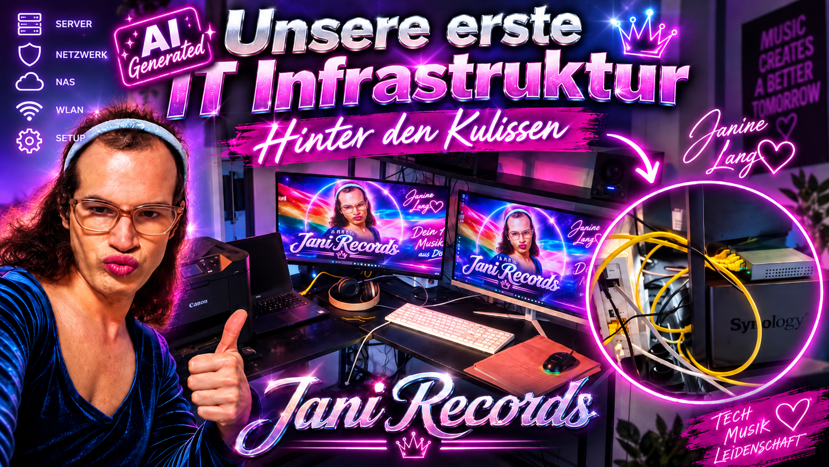 Unsere erste IT-Infrastruktur bei Jani Records – Hinter den Kulissen 🖥️