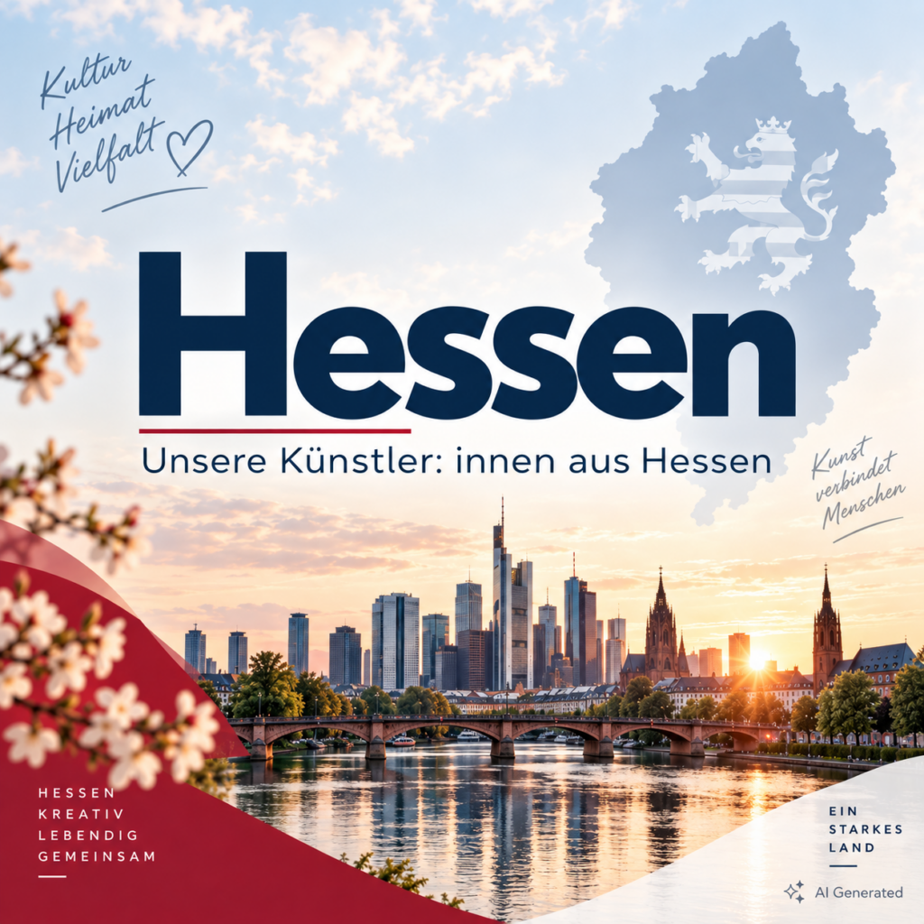 Dies zeigt den Hinweis zu unseren Künstler: innen in Hessen.