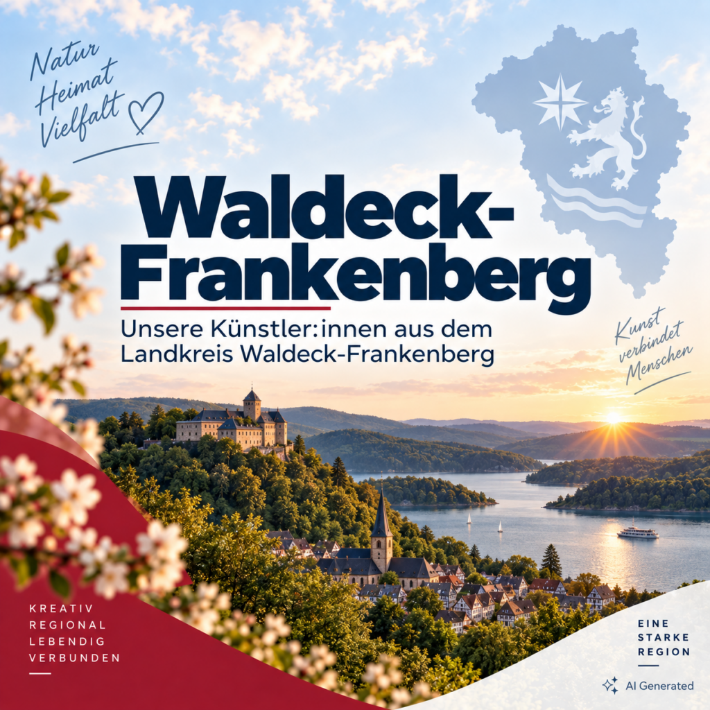 Dies zeigt den Hinweis zu unseren Künstler: innen aus dem Landkreis Waldeck-Frankenberg