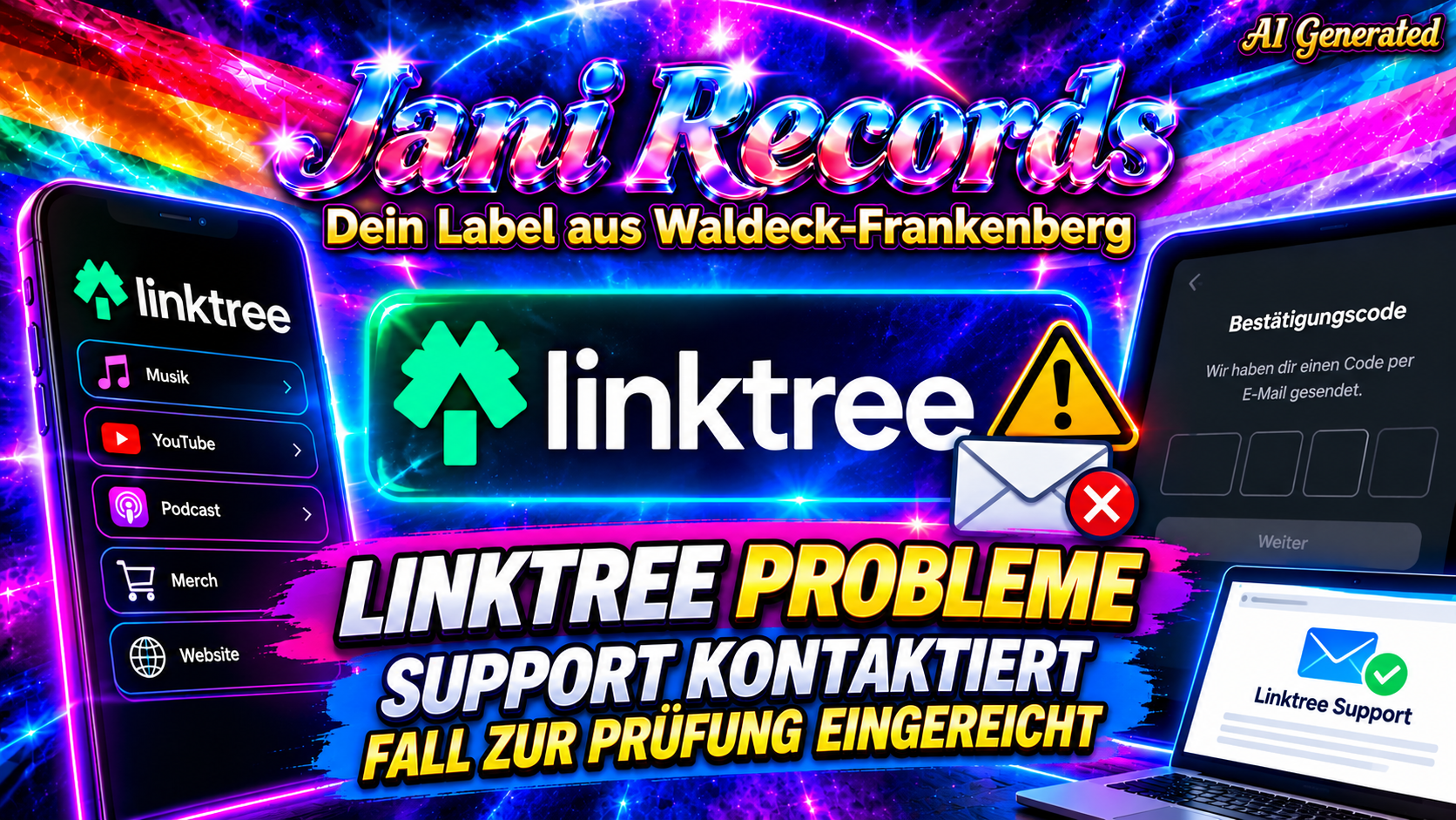 Hinweis zu aktuellen Problemen bei Linktree